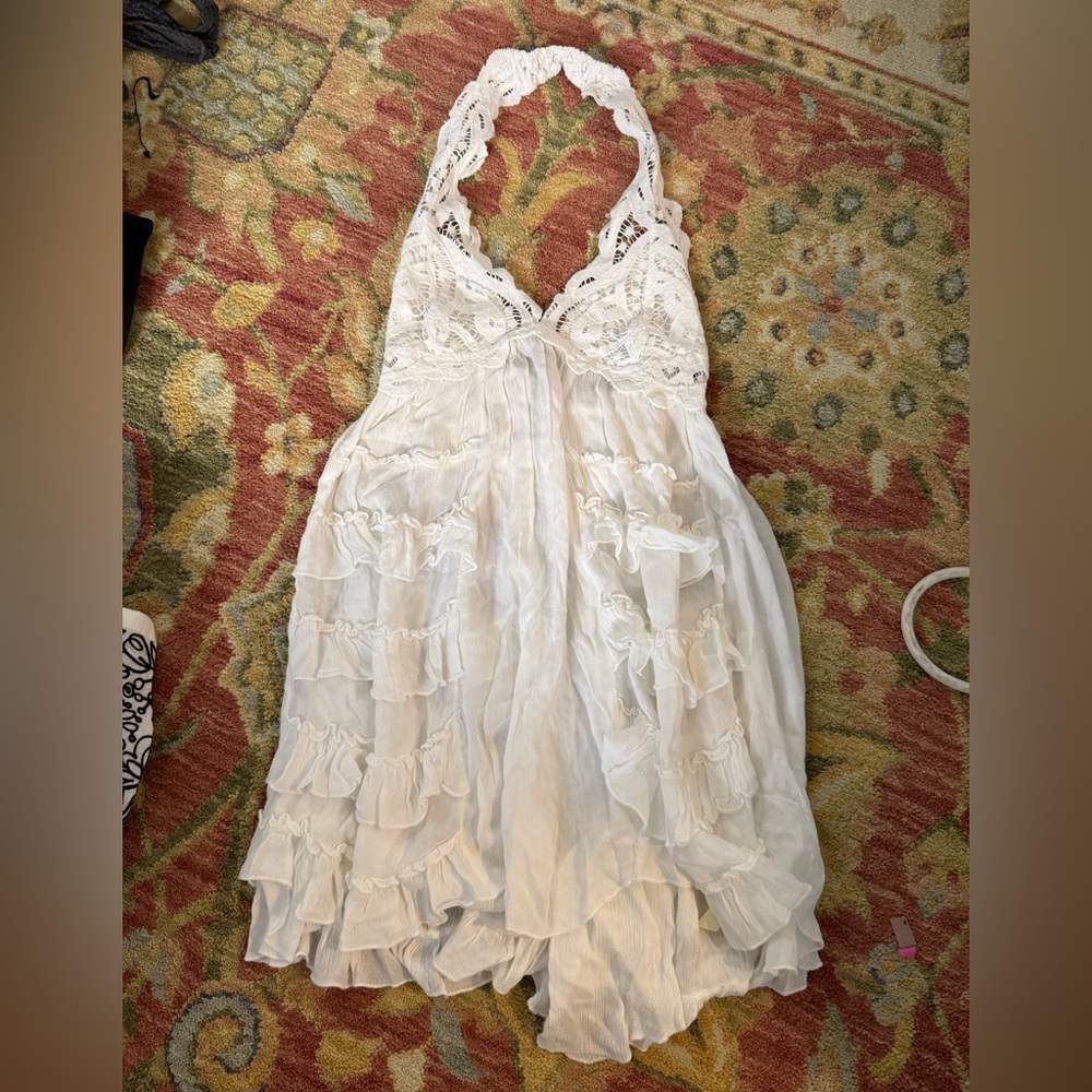 Free People White Lace Dress